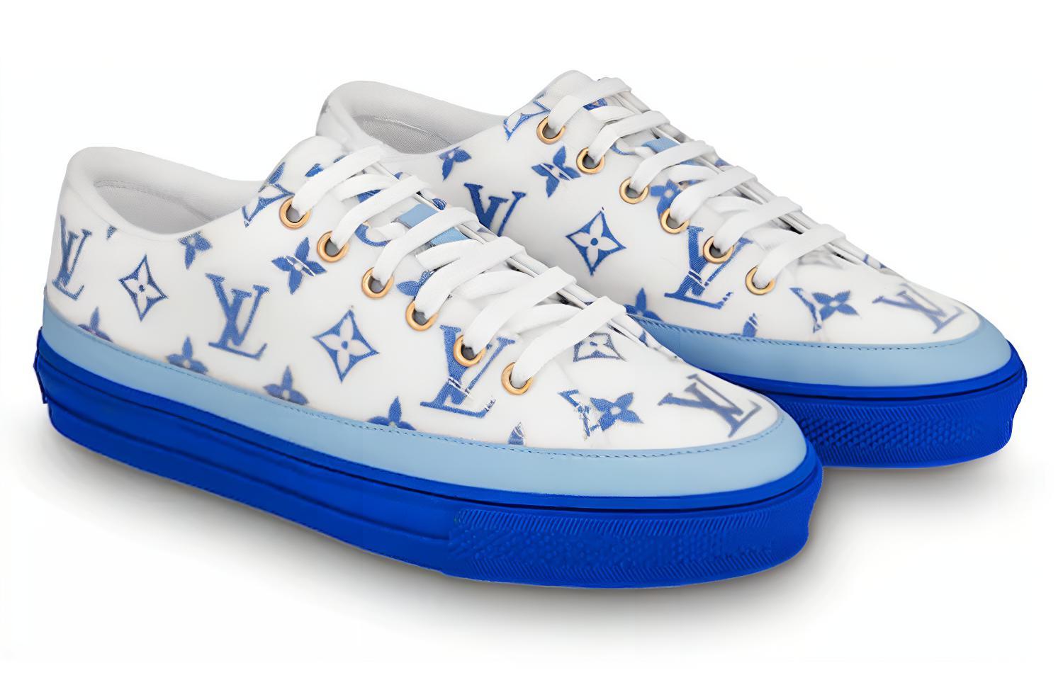 Order (W) Zapatillas Louis Vuitton LV Stellar Blancas/Azules Bajas 1A65U