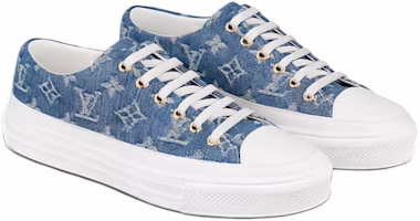 Lookbook (W) Louis Vuitton LV Stellar Zapatillas Bajas Denim Azul 1A4WT