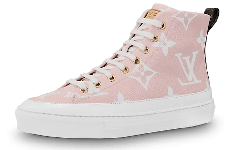 (Women) Louis Vuitton LV Stellar Sneaker Boot 'Pink Blue' 1A5U0B
