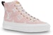 (Women) Louis Vuitton LV Stellar Sneaker Boot 'Pink Blue' 1A5U0B