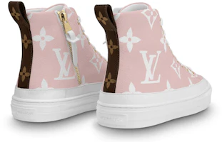 Shop (Women) Louis Vuitton LV Stellar Sneaker Boot 'Pink Blue' 1A5U0B