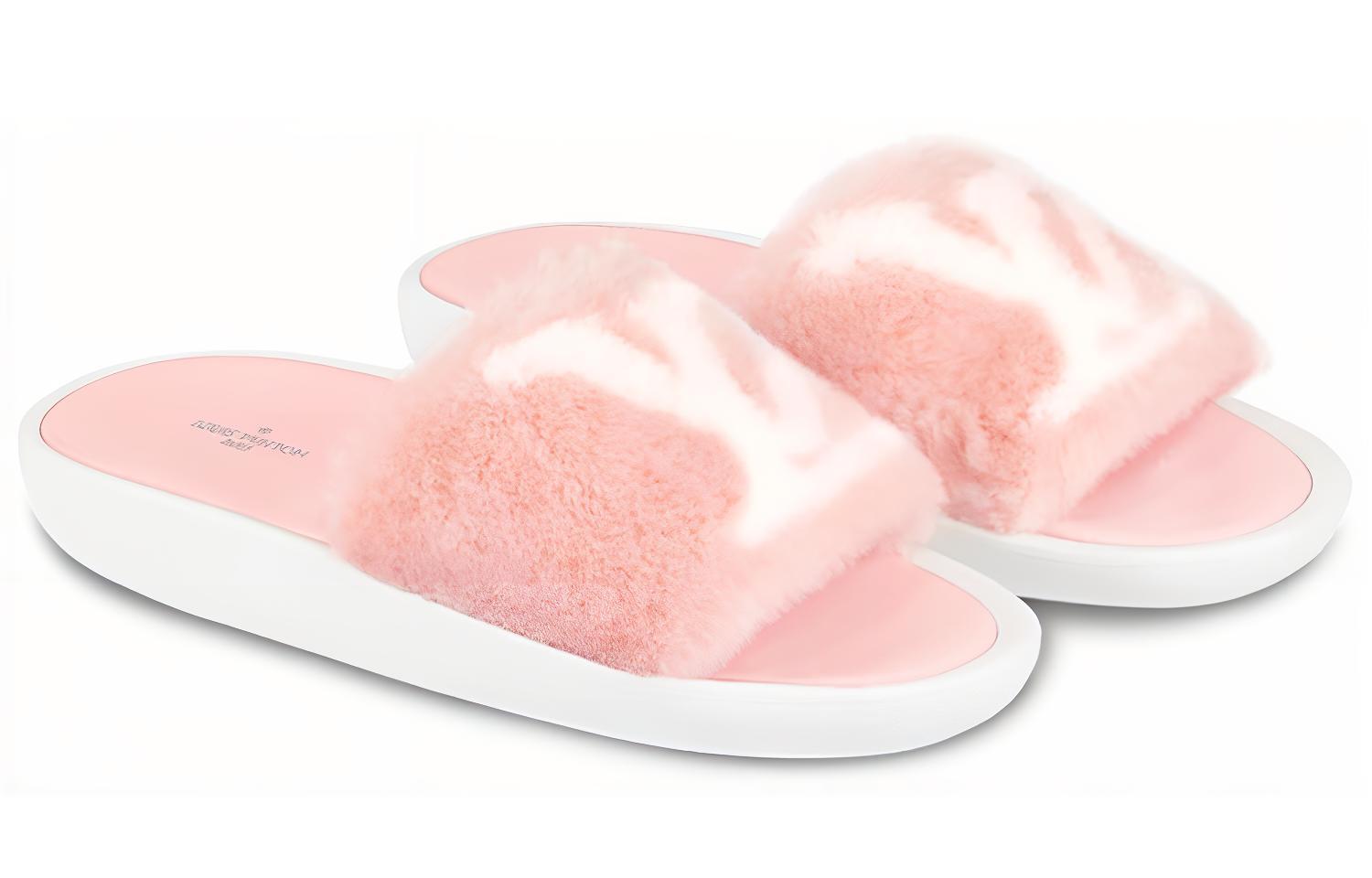 Lookbook (W) Louis Vuitton LV Sunbath Flat Mules ''Rose Claire'' Damen Sandalen Rosa 1A4Y4E