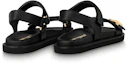 Purchase (W) Louis Vuitton LV Sunset 'Sandalia de Cuero Negro con Hebilla y Punta Abierta' 1ABW6U
