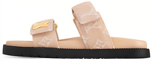 (Women) Louis Vuitton LV Sunset 'Denim Flat Slides Light Brown' 1ACZ82 (Women) Louis Vuitton LV Sunset 'Denim Flat Slides Light Brown' 1ACZ82