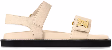 Order (W) Louis Vuitton LV Sunset 'Sandal Sabuk Bahan Flax Monogram Kulit & Nylon' 1AC7X9