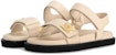 (W) Louis Vuitton LV Sunset 'Monogram Flax Kulit Adjustable Nylon Tali Sandal' 1AC7X9