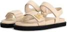 Shop (W) Louis Vuitton LV Sunset 'Monogram Flax Kulit Adjustable Nylon Tali Sandal' 1AC7X9