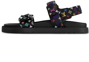 (Women) Louis Vuitton x Takashi Murakami Sunset Sandals 'Black' 1AGXF6 (Women) Louis Vuitton x Takashi Murakami Sunset Sandals 'Black' 1AGXF6