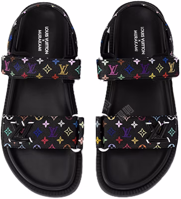 (W) 루이비통 LV 선셋 플랫 컴포트 샌들 타카시 무라카미 블랙 1AGXF6 Purchase (W) 루이비통 LV 선셋 플랫 컴포트 샌들 타카시 무라카미 블랙 1AGXF6