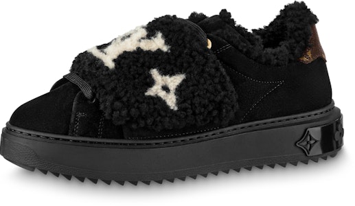 (W) Louis Vuitton LV Time Out Sneakers Berbulu 'Hitam dengan Logo Coklat dan Putih' 1AADTK Buy (W) Louis Vuitton LV Time Out Sneakers Berbulu 'Hitam dengan Logo Coklat dan Putih' 1AADTK