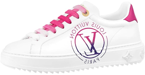 Louis Vuitton 路易威登 Time Out 印花皮革運動板鞋 女款 白色 Buy Louis Vuitton 路易威登 Time Out 印花皮革運動板鞋 女款 白色