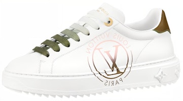 (Women) Louis Vuitton LV Time Out Sneakers 'White with Green Ombre' 1AA1C1 (Women) Louis Vuitton LV Time Out Sneakers 'White with Green Ombre' 1AA1C1