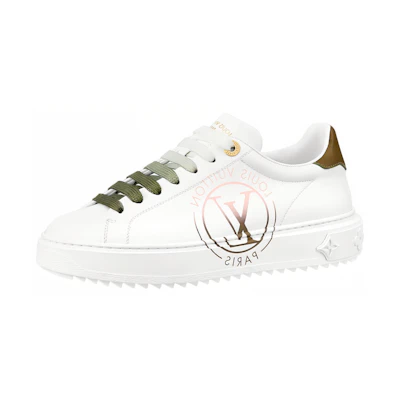 (W) LV LV Time Out Sneakers 'White with Green Ombre'