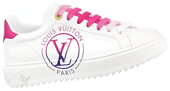 Louis Vuitton 路易威登 Time Out 印花皮革運動板鞋 女款 白色 Order Louis Vuitton 路易威登 Time Out 印花皮革運動板鞋 女款 白色