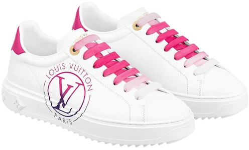 Louis Vuitton 路易威登 Time Out 印花皮革運動板鞋 女款 白色 Lookbook Louis Vuitton 路易威登 Time Out 印花皮革運動板鞋 女款 白色