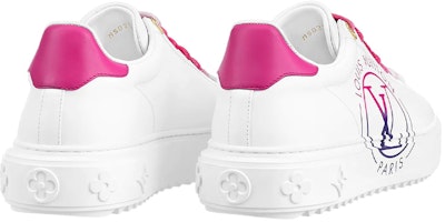 Louis Vuitton 路易威登 Time Out 印花皮革運動板鞋 女款 白色 Shop Louis Vuitton 路易威登 Time Out 印花皮革運動板鞋 女款 白色