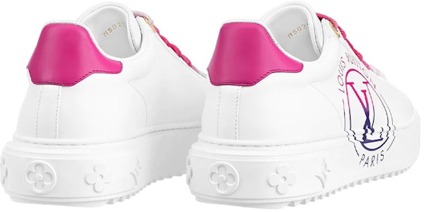 Louis Vuitton 路易威登 Time Out 印花皮革運動板鞋 女款 白色 Shop Louis Vuitton 路易威登 Time Out 印花皮革運動板鞋 女款 白色