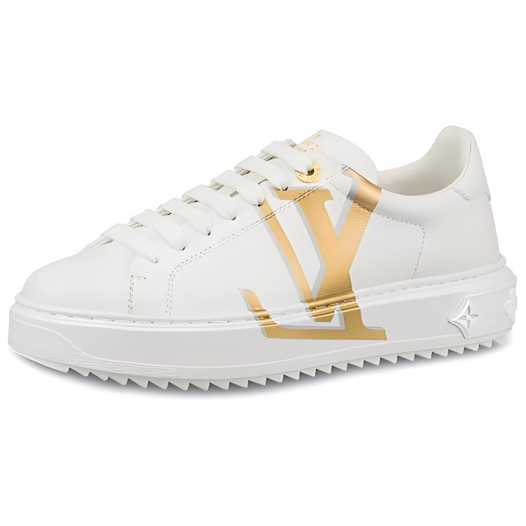 Buy (Women) Louis Vuitton LV Time Out Sports Shoes White/Gold