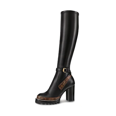 (W) LV LV Trail High-Top 'Black Leather'