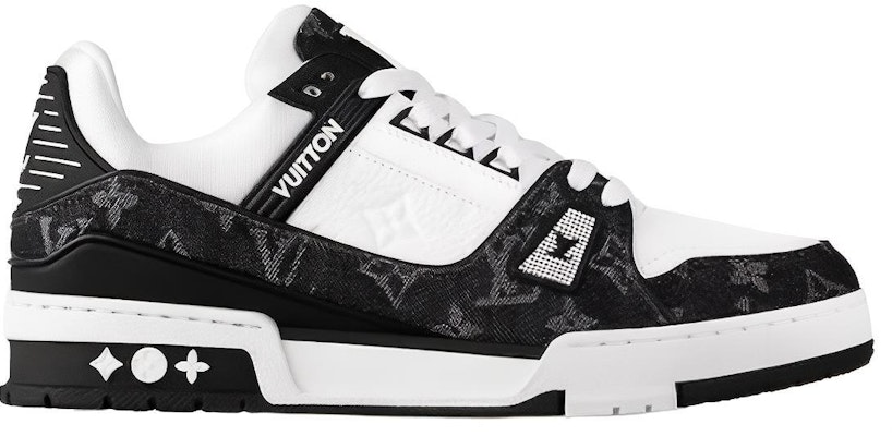 (W) Louis Vuitton LV Trainer Sneaker 'Black Mesh Monogram dengan 'Putih' 1AC2A5 Order (W) Louis Vuitton LV Trainer Sneaker 'Black Mesh Monogram dengan 'Putih' 1AC2A5