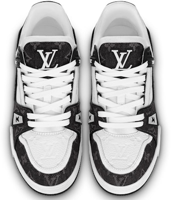(W) Louis Vuitton LV Trainer Sneaker 'Black Mesh Monogram dengan 'Putih' 1AC2A5 Shop (W) Louis Vuitton LV Trainer Sneaker 'Black Mesh Monogram dengan 'Putih' 1AC2A5