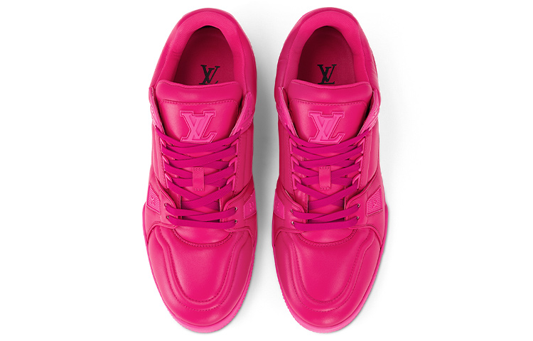 Lookbook LOUIS VUITTON 運動鞋 圓頭綁帶 低筒 板鞋 女款 粉色
