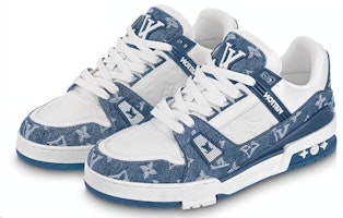 (W) Zapatillas Louis Vuitton LV Trainer 'Blanco con Monograma Azul de Malla' 1AC2AM Order (W) Zapatillas Louis Vuitton LV Trainer 'Blanco con Monograma Azul de Malla' 1AC2AM
