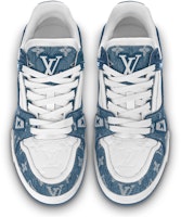 (W) Zapatillas Louis Vuitton LV Trainer 'Blanco con Monograma Azul de Malla' 1AC2AM Lookbook (W) Zapatillas Louis Vuitton LV Trainer 'Blanco con Monograma Azul de Malla' 1AC2AM