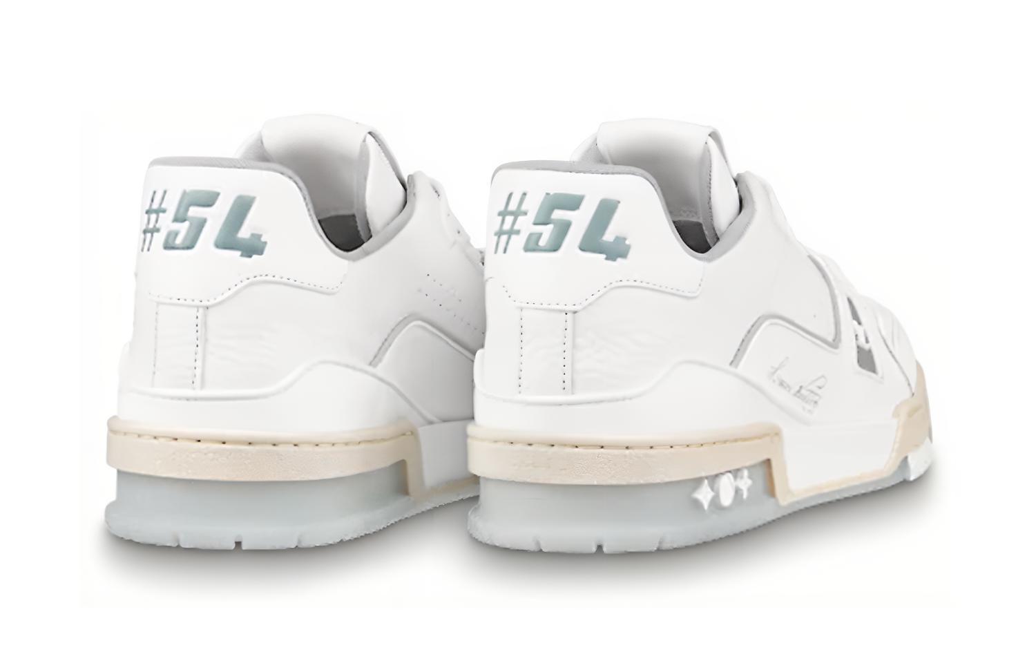 Lookbook (W) Zapatillas Louis Vuitton LV Trainer 'Blancas con Transparente' 1A9UP6