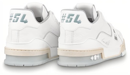 (W) Louis Vuitton LV Trainer Sepatu 'Putih dengan Transparan' 1A9UP6 Lookbook (W) Louis Vuitton LV Trainer Sepatu 'Putih dengan Transparan' 1A9UP6