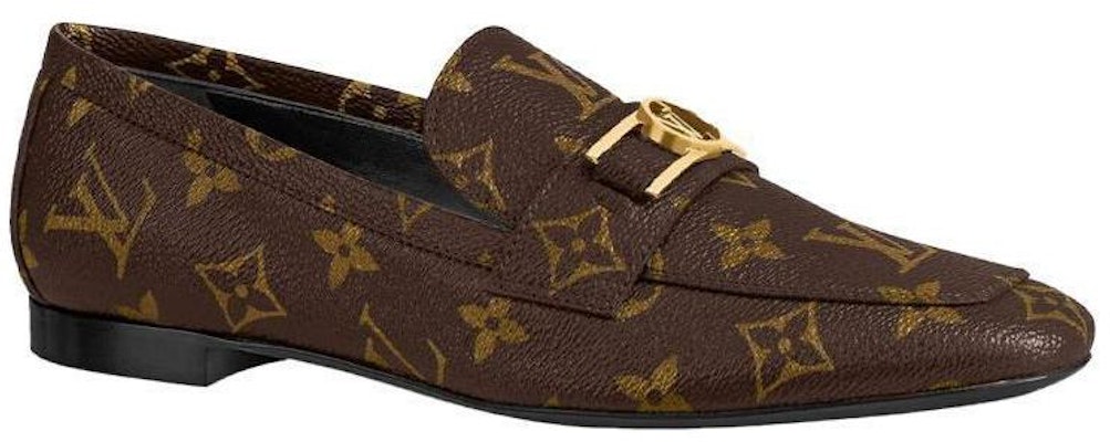 (W) 路易威登LV大写平底乐福鞋‘棕色老花’ 1A86NP Order (W) 路易威登LV大写平底乐福鞋‘棕色老花’ 1A86NP