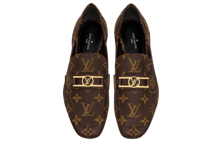 Lookbook (W) 路易威登LV大写平底乐福鞋‘棕色老花’ 1A86NP