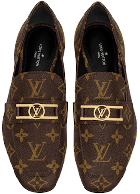 (W) 路易威登LV大写平底乐福鞋‘棕色老花’ 1A86NP Lookbook (W) 路易威登LV大写平底乐福鞋‘棕色老花’ 1A86NP