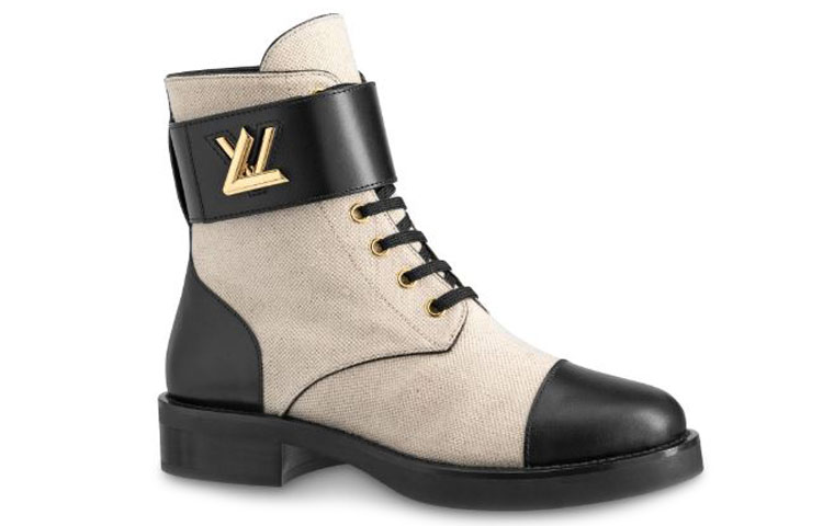 Order (W) Louis Vuitton LV Wonderland Flat Braun Leder Flachschuhe Damen/Herren 1A4XM2