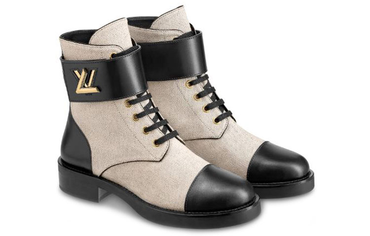 Lookbook (W) Louis Vuitton LV Wonderland Flat Braun Leder Flachschuhe Damen/Herren 1A4XM2