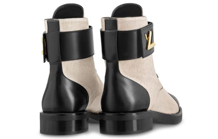 Shop (W) Louis Vuitton LV Wonderland Flat Braun Leder Flachschuhe Damen/Herren 1A4XM2