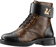 (Women) Louis Vuitton LV Wonderland Monogram Canvas Martin boots Brown 1A2Q3I (Women) Louis Vuitton LV Wonderland Monogram Canvas Martin boots Brown 1A2Q3I