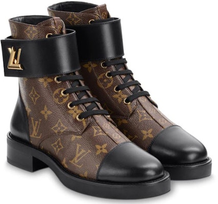 路易威登 Wonderland Monogram帆布 女款 馬丁靴 棕色 Lookbook 路易威登 Wonderland Monogram帆布 女款 馬丁靴 棕色