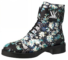 (Women) Louis Vuitton LV Wonderland Printing Small Cowhide Flat Blue Black 1A5LX7 (Women) Louis Vuitton LV Wonderland Printing Small Cowhide Flat Blue Black 1A5LX7