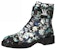 (Women) Louis Vuitton LV Wonderland Printing Small Cowhide Flat Blue Black 1A5LX7