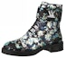 Buy (Women) Louis Vuitton LV Wonderland Printing Small Cowhide Flat Blue Black 1A5LX7