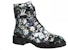 (Women) Louis Vuitton LV Wonderland Printing Small Cowhide Flat Blue Black 1A5LX7
