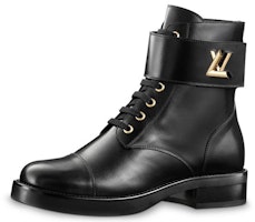 (Women) Louis Vuitton LV Wonderland Small Cowhide Martin boots Black 1A1IXU (Women) Louis Vuitton LV Wonderland Small Cowhide Martin boots Black 1A1IXU