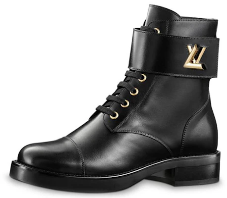 (W) Louis Vuitton LV Wonderland Schwarze Martin-Stiefel aus Kalbsleder 1A1IXU Buy (W) Louis Vuitton LV Wonderland Schwarze Martin-Stiefel aus Kalbsleder 1A1IXU