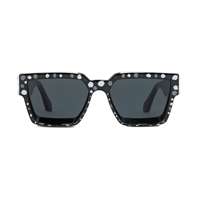 (Women) Louis Vuitton LV YK 1.1 Millionaire Painted Dots Square Sunglasses for Women. Z1904E