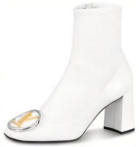 (W) ルイ・ヴィトン マドレーヌ パテント 白アンクルブーツ 1A5LBC Buy (W) ルイ・ヴィトン マドレーヌ パテント 白アンクルブーツ 1A5LBC