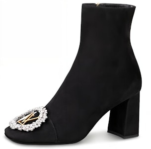 (W) Louis Vuitton Madeleine Ankle Boot 'Swarovski Goat Suede Hitam' 1A5BMO Buy (W) Louis Vuitton Madeleine Ankle Boot 'Swarovski Goat Suede Hitam' 1A5BMO