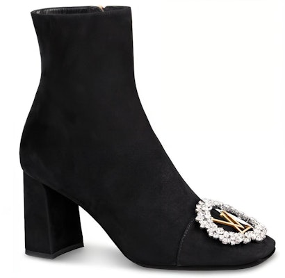 (Women) Louis Vuitton Madeleine Ankle Boot 'Swarovski Goat Suede Black' 1A5BMO Order (Women) Louis Vuitton Madeleine Ankle Boot 'Swarovski Goat Suede Black' 1A5BMO