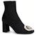 (W) Louis Vuitton Madeleine Ankle Boot 'Swarovski Goat Suede Hitam' 1A5BMO