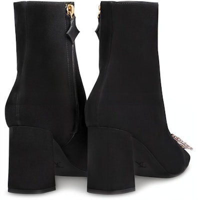 (Women) Louis Vuitton Madeleine Ankle Boot 'Swarovski Goat Suede Black' 1A5BMO Shop (Women) Louis Vuitton Madeleine Ankle Boot 'Swarovski Goat Suede Black' 1A5BMO